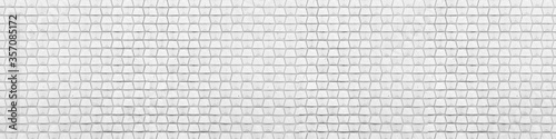 Panorama of White modern wall texture and seamless background.