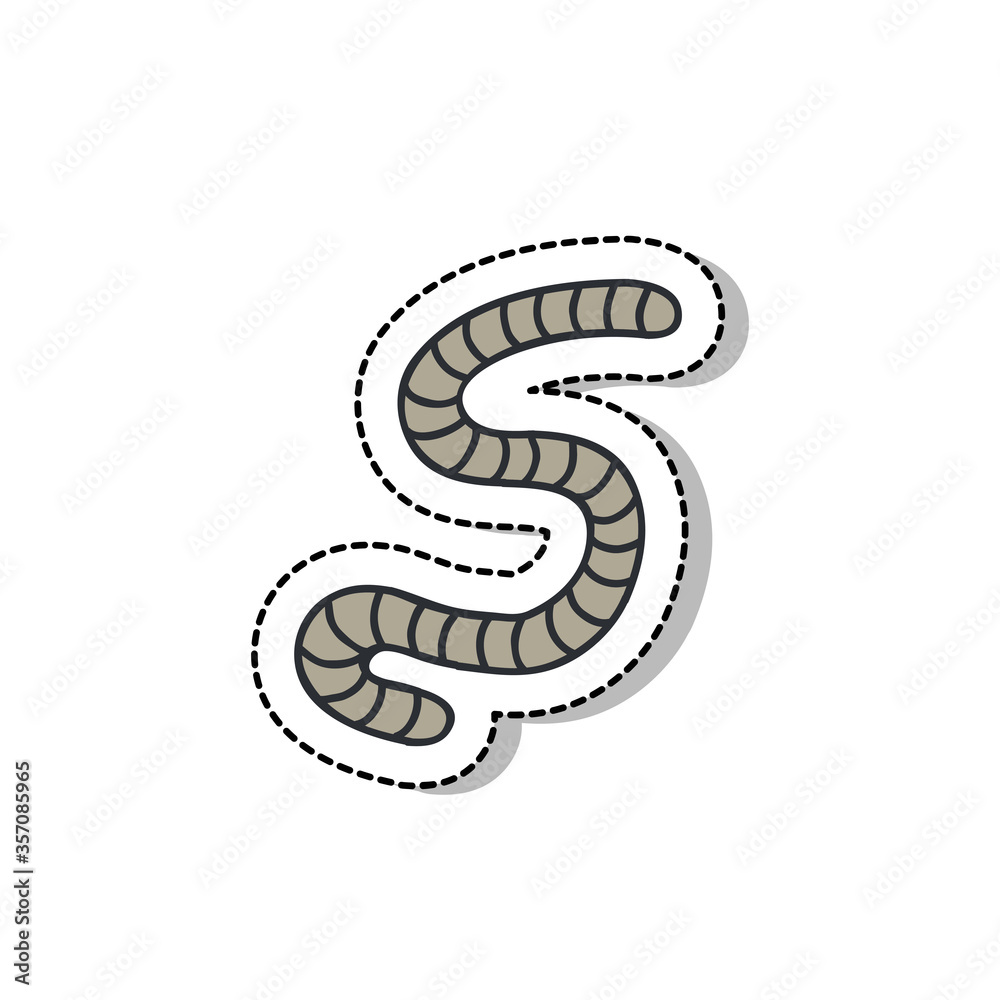 worm doodle icon, vector illustration worm doodle icon, vector illustration