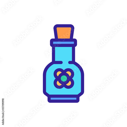 canola elixir bottle icon vector. canola elixir bottle sign. isolated color symbol illustration