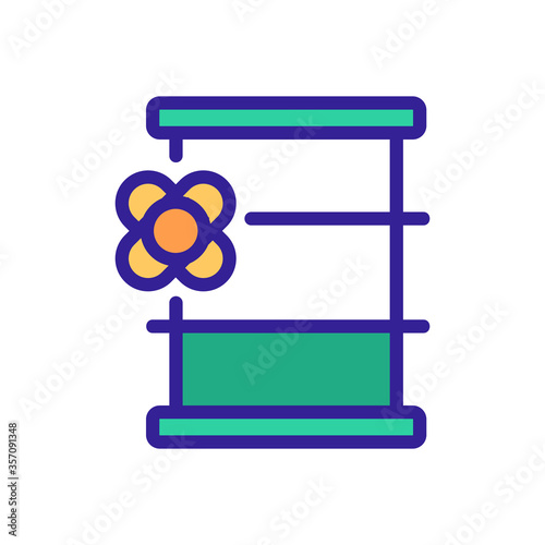 canola barrel icon vector. canola barrel sign. isolated color symbol illustration