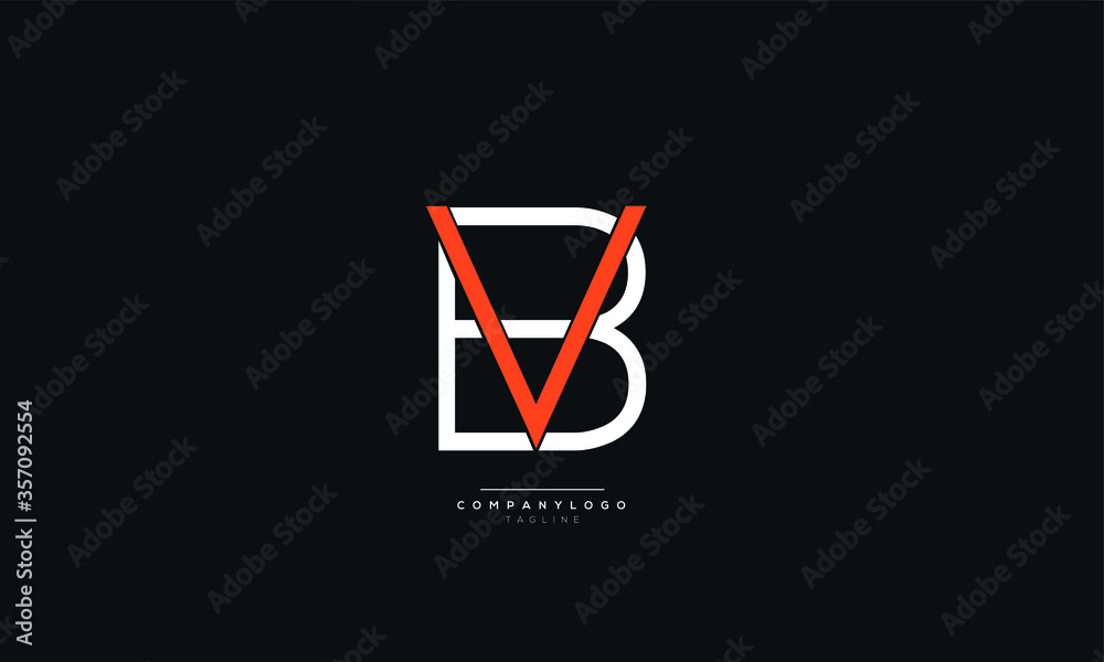 BV VB Letter Logo Alphabet Design Icon Vector Symbol BV VB Letter Logo Alphabet Design Icon Vector Symbol
