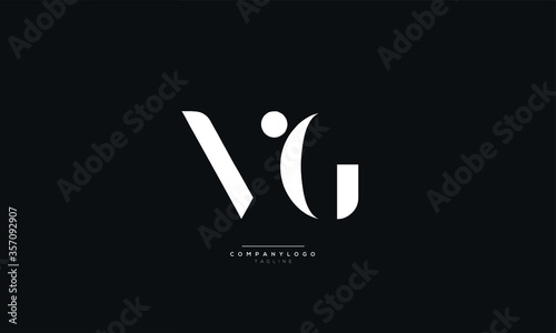 VG Letter Logo Alphabet Design Icon Vector Symbol