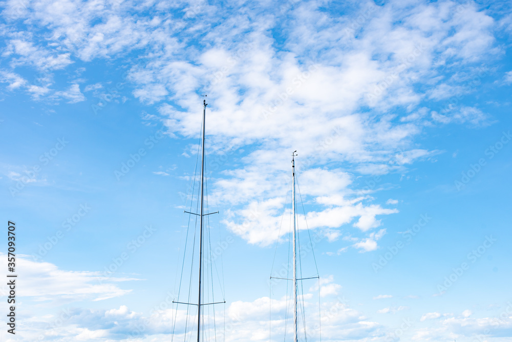 Sailboat with blue skies Sailboat with blue skies