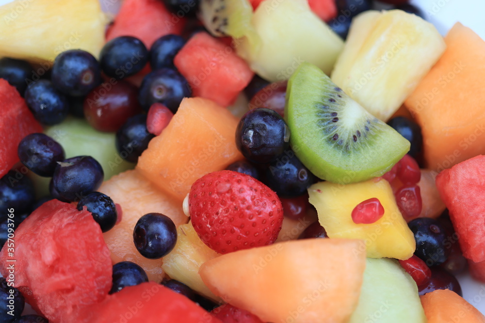 Fresh juicy fruit salad Fresh juicy fruit salad