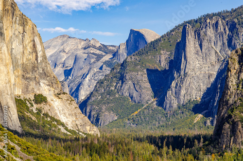 Tunnel View in Yosemite National Park, California