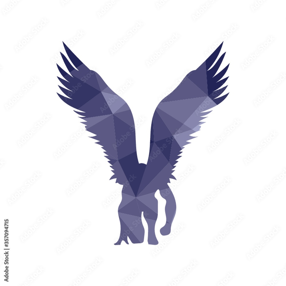 Naklejka premium kneeling angel