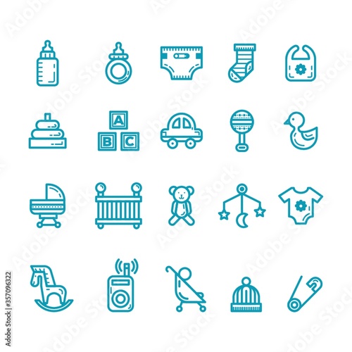 baby icon set