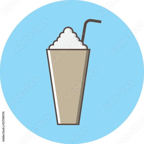 cold coffee with whip cream
