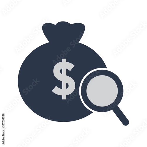 dollar sack bag with magnifier