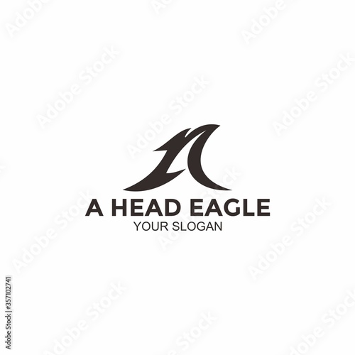 logo illustration from the eagle's head forming the initials letter A is suitable for companies such as financial planning, financial advertising, wealth management, insurance firm, travel,