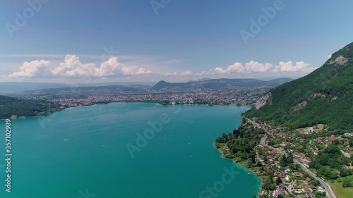 Aerial view of the Lake, Annecy, France