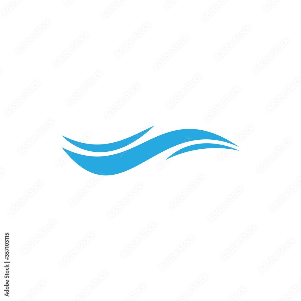 Natural Water wave Logo Natural Water wave Logo
