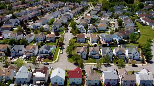 Aerial view of suburban development In Sayreville, NJ photo