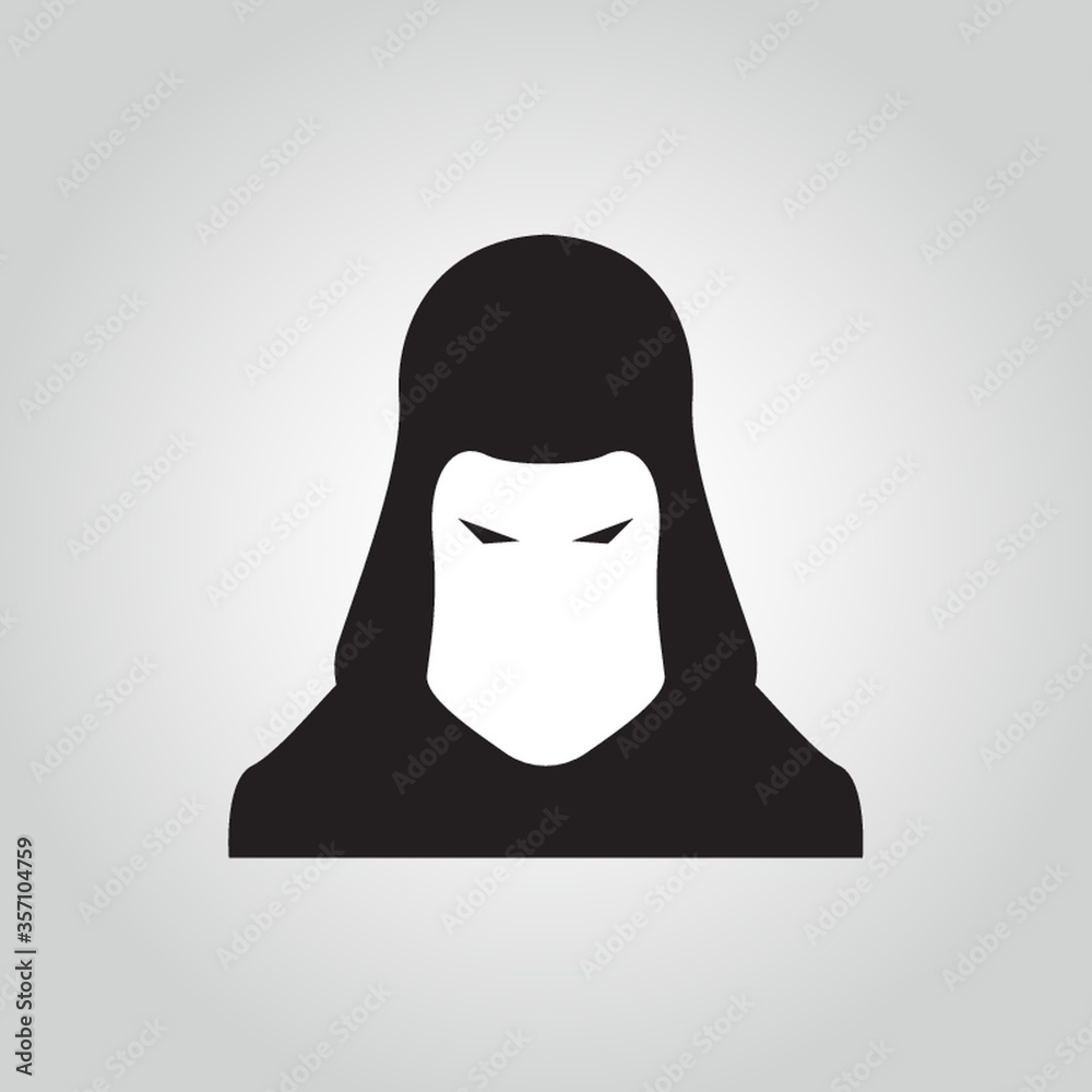 evil character in a cloak