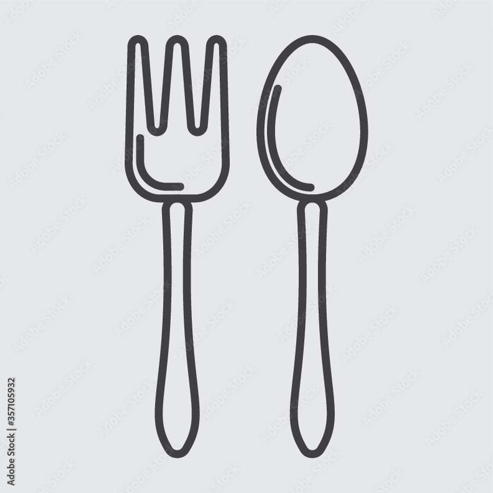 spoon and fork spoon and fork