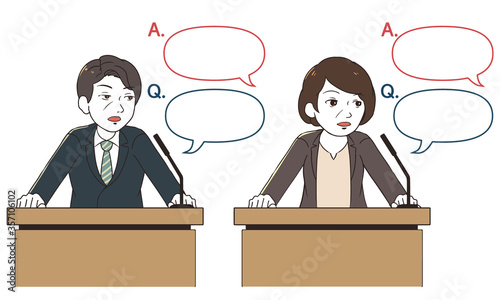記者会見の受け答え(質問)