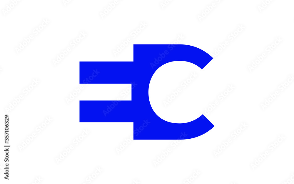 EC or CE Letter Initial Logo Design, Vector Template EC or CE Letter Initial Logo Design, Vector Template