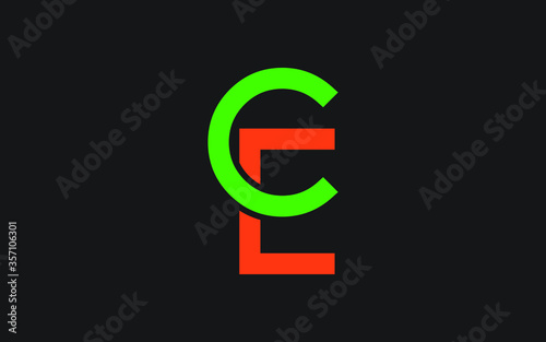 Free Download EC or CE Letter Initial Logo Design, Vector Template - GFXLoad