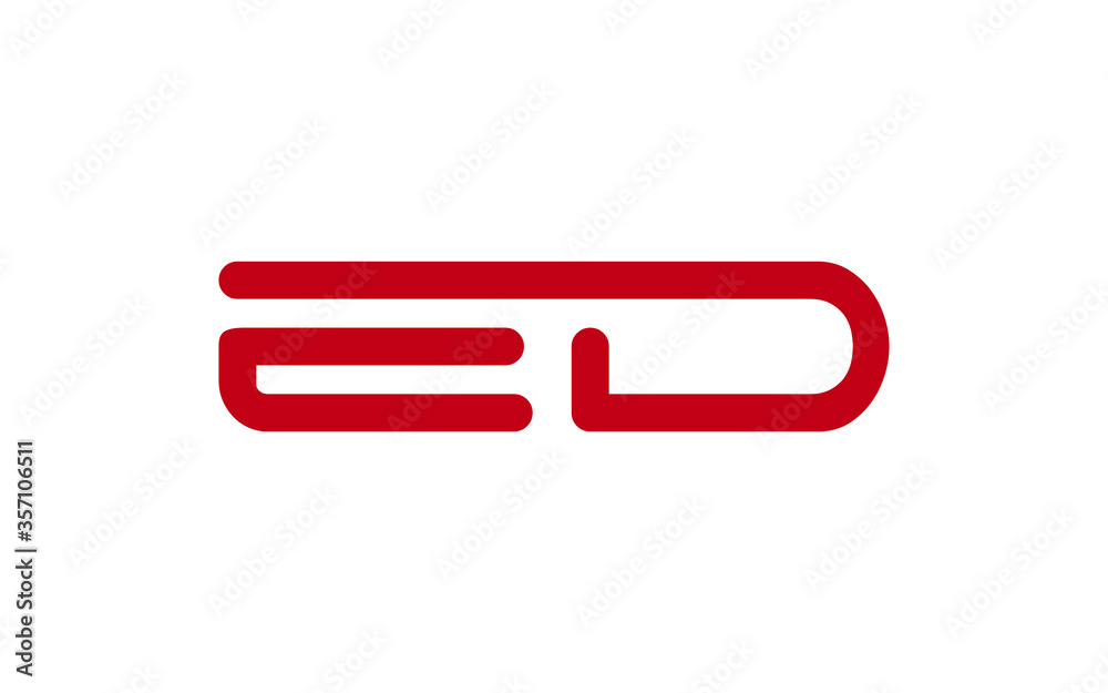 ED or DE Letter Initial Logo Design, Vector Template ED or DE Letter Initial Logo Design, Vector Template