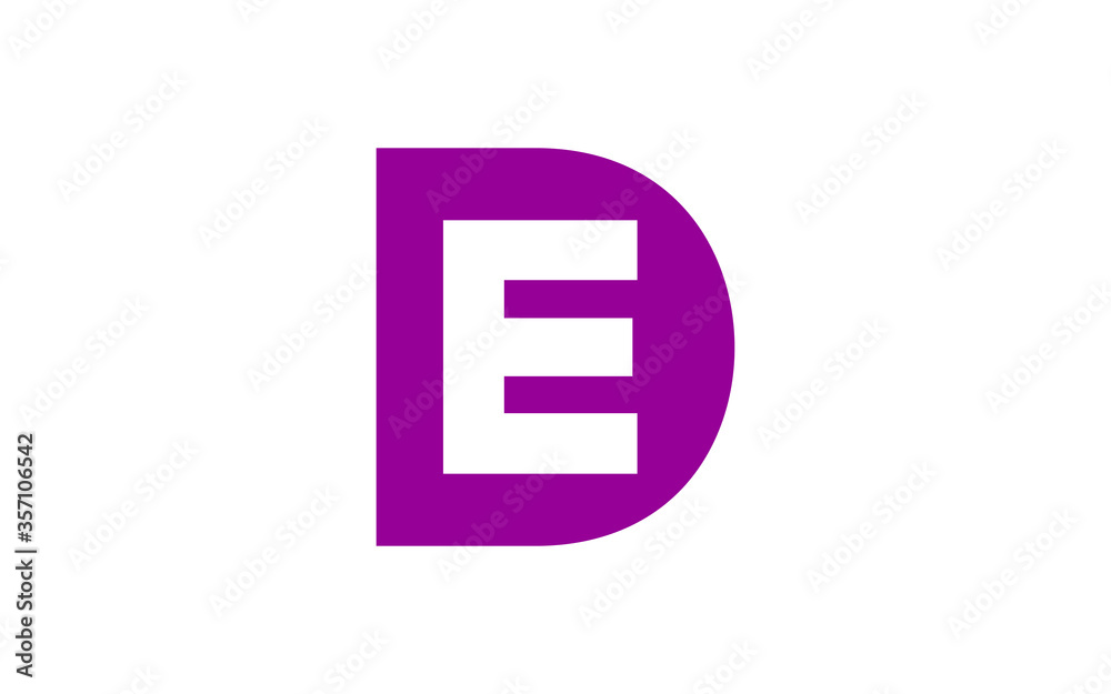 ED or DE Letter Initial Logo Design, Vector Template ED or DE Letter Initial Logo Design, Vector Template