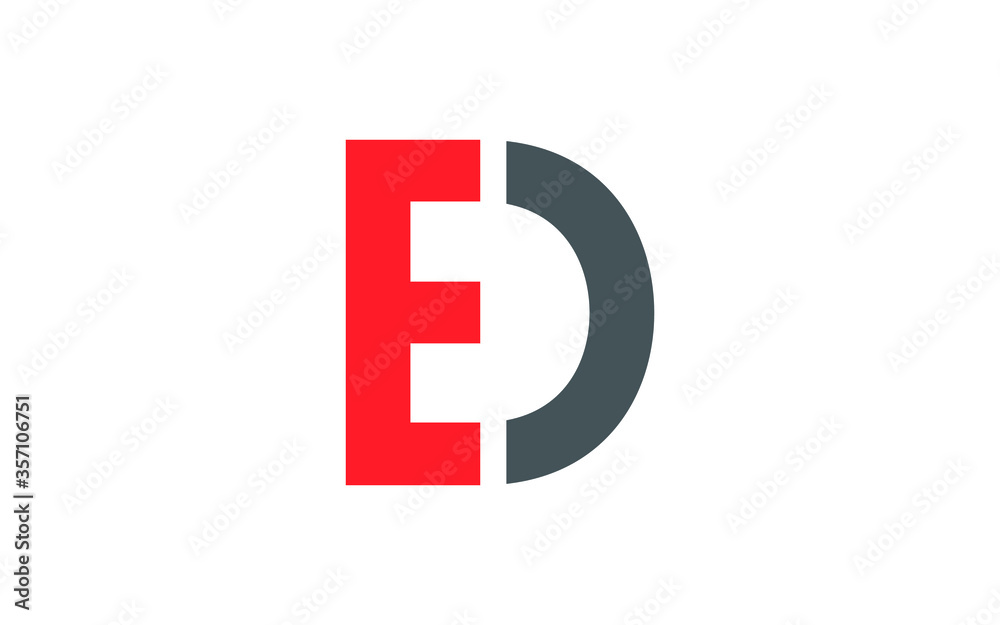 ED or DE Letter Initial Logo Design, Vector Template ED or DE Letter Initial Logo Design, Vector Template