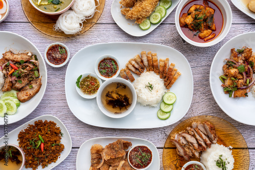 Thai food special dishes mix