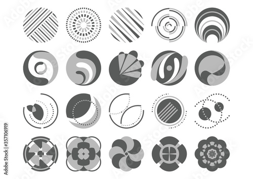 set of abstract icons