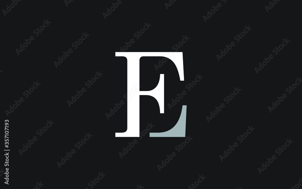 EF or FE Letter Initial Logo Design, Vector Template EF or FE Letter Initial Logo Design, Vector Template