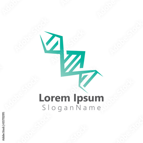 Free Download DNA Helix icon logo template human genetic vector Simple logo vector illustration - GFXLoad