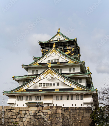 Osaka Castle and Stone Fortifications in Japan