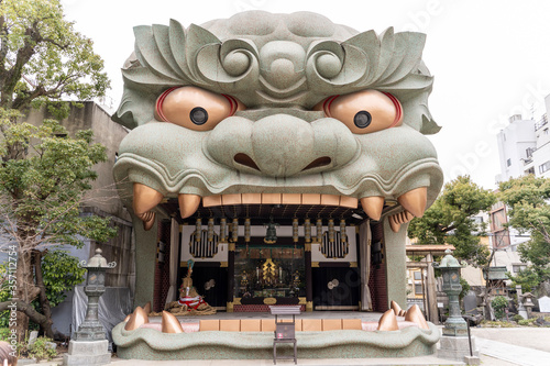 Dragon Stage at Namba Yasaka Shrine in Osaka, Japan
