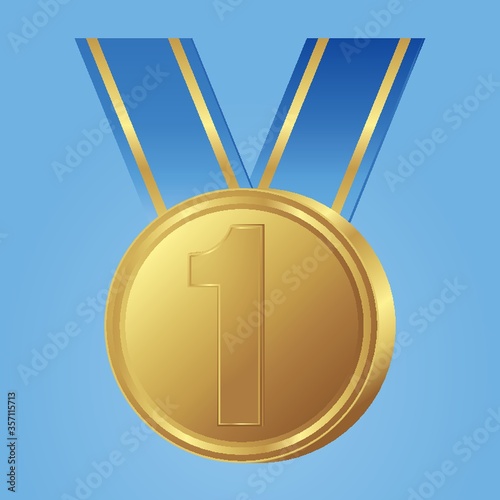 number one medal