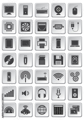computer icon set