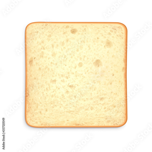 Toast Bread Realistic Composition