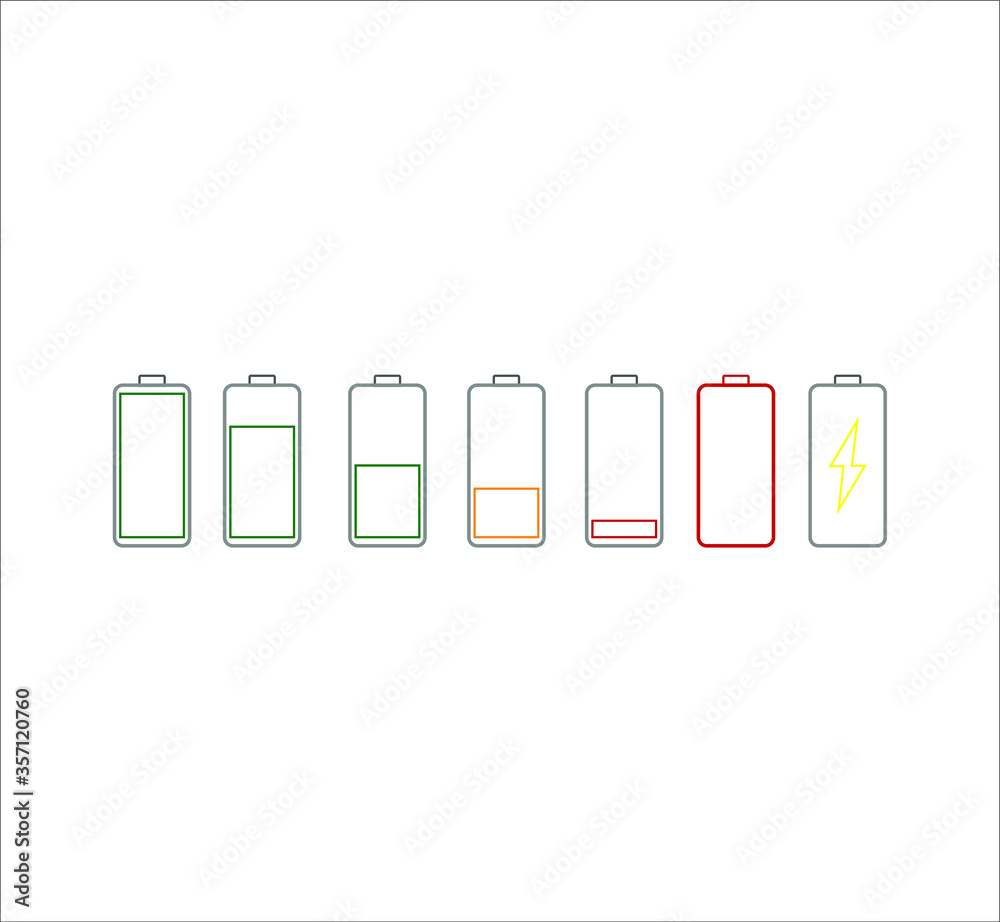 mobile phone battery icon. illustration for web and mobile design. mobile phone battery icon. illustration for web and mobile design.