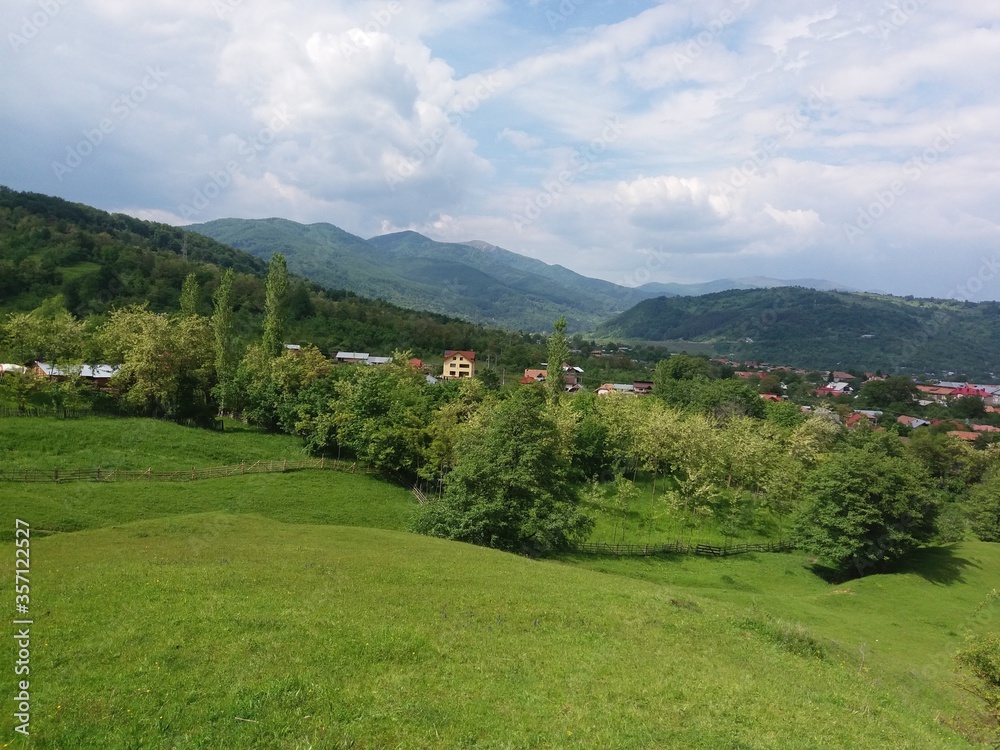 mountain landscape with blue sky mountain landscape with blue sky