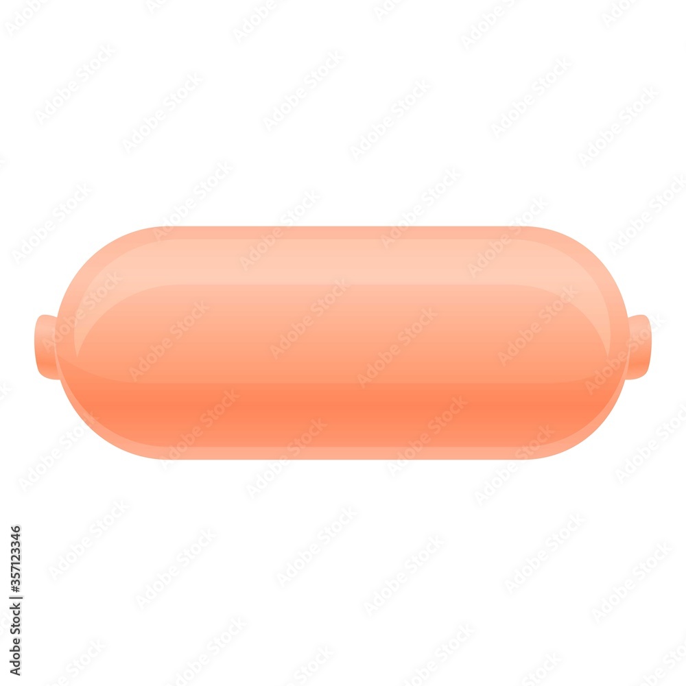 Doctor sausage icon. Cartoon of doctor sausage vector icon for web design isolated on white background