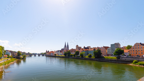 Cityscape of Regensburg with river danube © Jochen Netzker