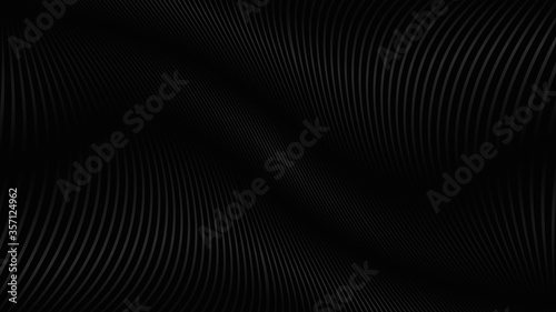 Black background with line curve design. Vector illustration. Eps10