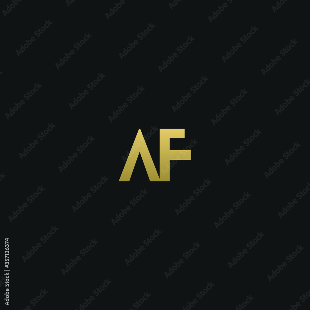 Creative modern elegant trendy unique artistic AF FA A F initial based letter icon logo. Creative modern elegant trendy unique artistic AF FA A F initial based letter icon logo.