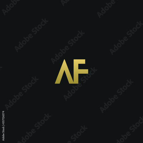 Free Download Creative modern elegant trendy unique artistic AF FA A F initial based letter icon logo. - GFXLoad