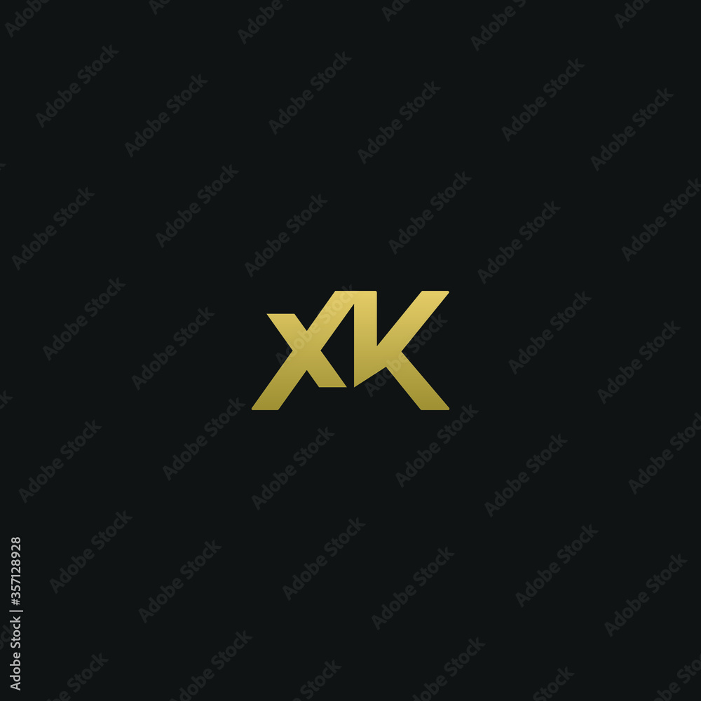 Creative modern elegant trendy unique artistic XK KX K X initial based letter icon logo. Creative modern elegant trendy unique artistic XK KX K X initial based letter icon logo.
