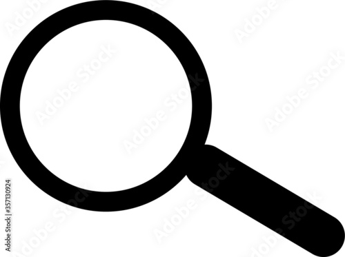 magnifiying glass, search, icon, illustration, vector