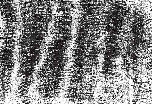 Grunge texture of soft gauze cotton fabric. Abstract monochrome background of coarse crumpled fabric. Vector illustration.
