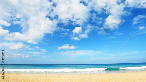 tropical beach and blue sky in nature © nimon_t