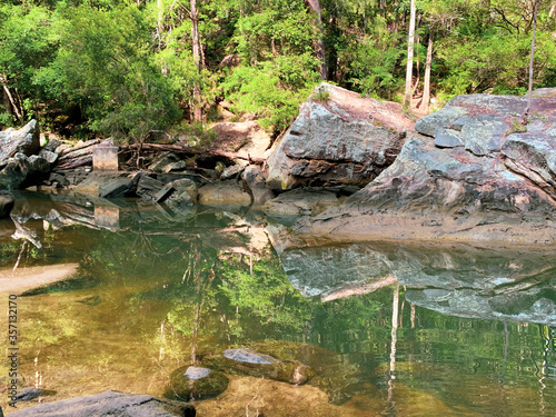 Ripples in the clear river