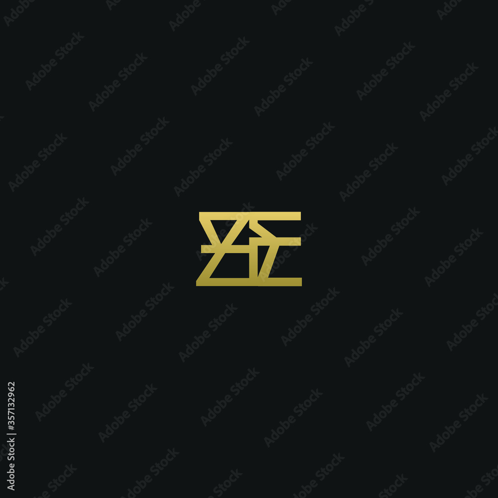 Creative modern elegant trendy unique artistic ZE EZ Z E initial based letter icon logo. Creative modern elegant trendy unique artistic ZE EZ Z E initial based letter icon logo.