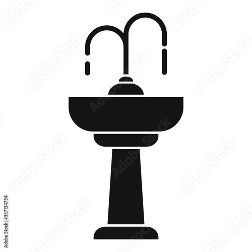 Hand drinking fountain icon. Simple illustration of hand drinking fountain vector icon for web design isolated on white background