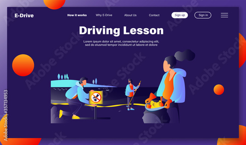 Group of young volunteers collecting trash on ocean beach flat vector illustration. Ecology and clean planet concept. People cleaning environment nature together