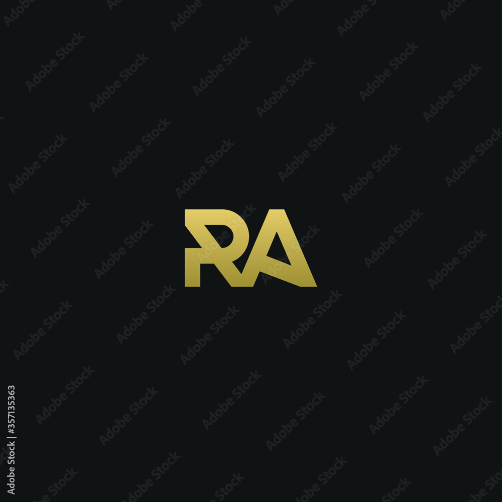 Creative modern elegant trendy unique artistic RA AR R A initial based letter icon logo. Creative modern elegant trendy unique artistic RA AR R A initial based letter icon logo.